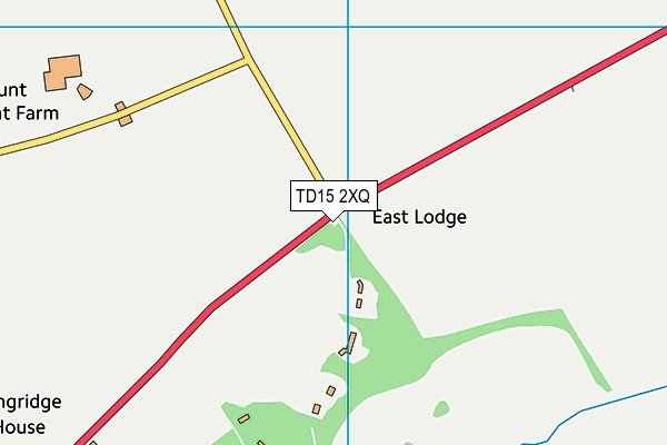TD15 2XQ map - OS VectorMap District (Ordnance Survey)