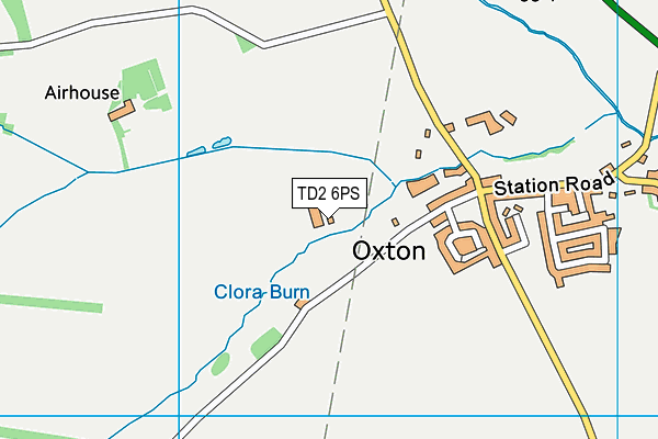 TD2 6PS map - OS VectorMap District (Ordnance Survey) TD2 6PS map - OS VectorMap District (Ordnance Survey)
