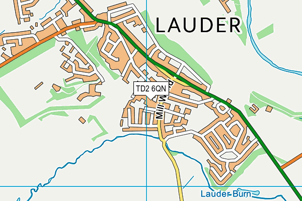 TD2 6QN map - OS VectorMap District (Ordnance Survey) TD2 6QN map - OS VectorMap District (Ordnance Survey)