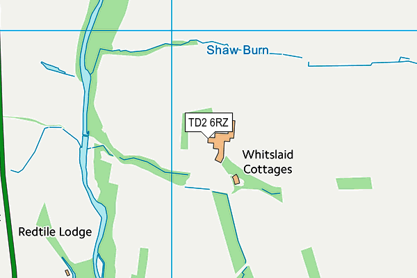 TD2 6RZ map - OS VectorMap District (Ordnance Survey) TD2 6RZ map - OS VectorMap District (Ordnance Survey)