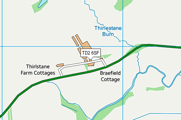 TD2 6SF map - OS VectorMap District (Ordnance Survey) TD2 6SF map - OS VectorMap District (Ordnance Survey)