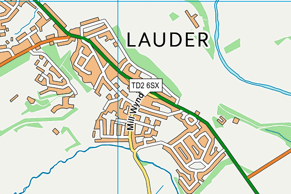 TD2 6SX map - OS VectorMap District (Ordnance Survey) TD2 6SX map - OS VectorMap District (Ordnance Survey)