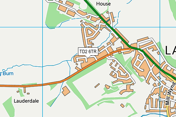 TD2 6TR map - OS VectorMap District (Ordnance Survey) TD2 6TR map - OS VectorMap District (Ordnance Survey)