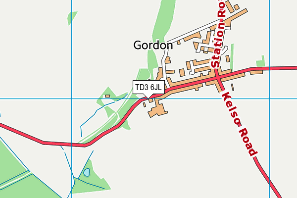 TD3 6JL map - OS VectorMap District (Ordnance Survey) TD3 6JL map - OS VectorMap District (Ordnance Survey)