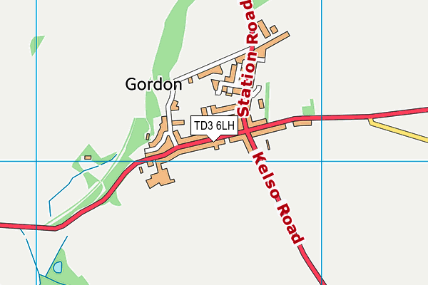 TD3 6LH map - OS VectorMap District (Ordnance Survey) TD3 6LH map - OS VectorMap District (Ordnance Survey)
