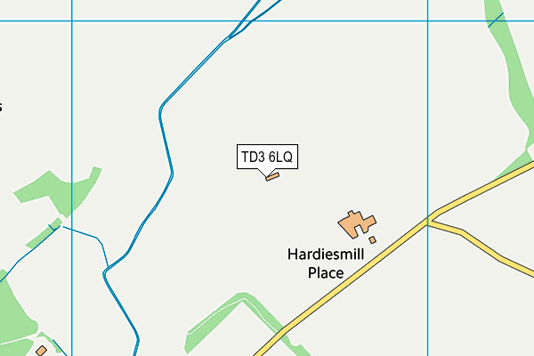 TD3 6LQ map - OS VectorMap District (Ordnance Survey) TD3 6LQ map - OS VectorMap District (Ordnance Survey)