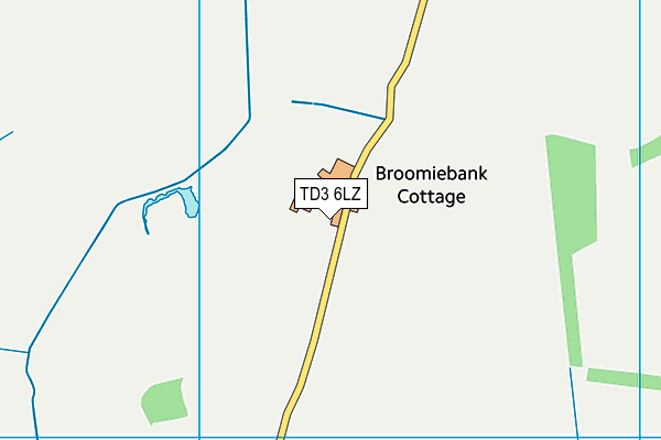 TD3 6LZ map - OS VectorMap District (Ordnance Survey) TD3 6LZ map - OS VectorMap District (Ordnance Survey)