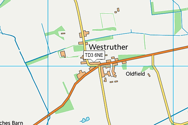 TD3 6NE map - OS VectorMap District (Ordnance Survey) TD3 6NE map - OS VectorMap District (Ordnance Survey)