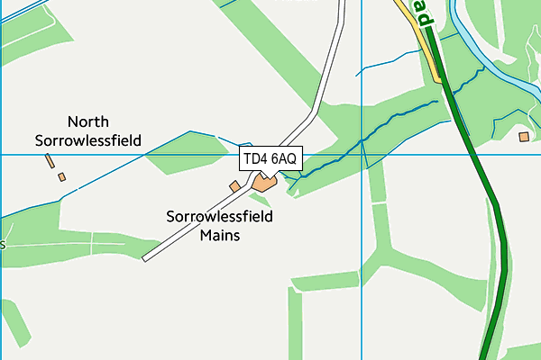 TD4 6AQ map - OS VectorMap District (Ordnance Survey) TD4 6AQ map - OS VectorMap District (Ordnance Survey)