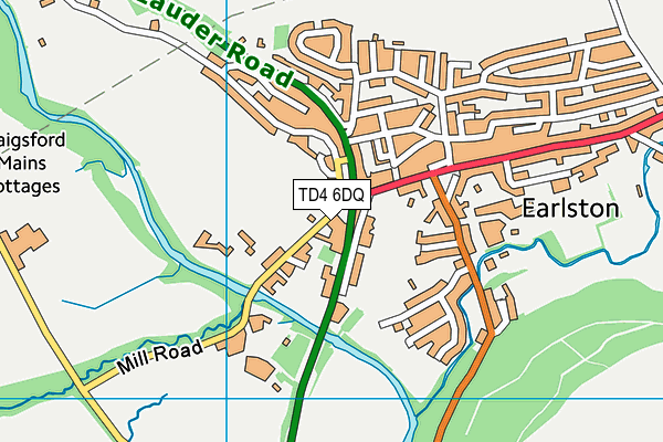 TD4 6DQ map - OS VectorMap District (Ordnance Survey) TD4 6DQ map - OS VectorMap District (Ordnance Survey)