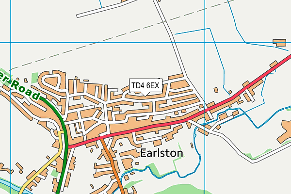 TD4 6EX map - OS VectorMap District (Ordnance Survey)
