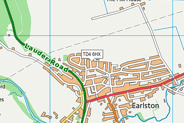 TD4 6HX map - OS VectorMap District (Ordnance Survey) TD4 6HX map - OS VectorMap District (Ordnance Survey)