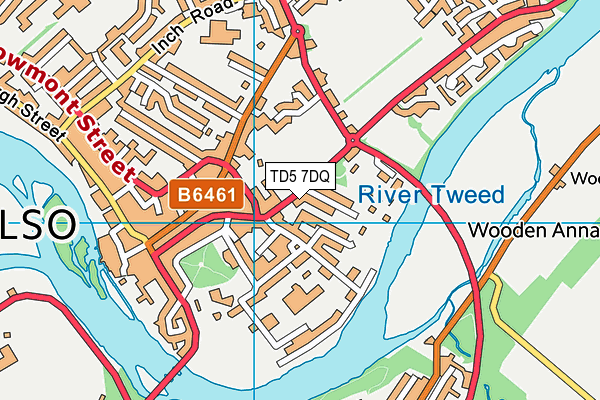 TD5 7DQ map - OS VectorMap District (Ordnance Survey) TD5 7DQ map - OS VectorMap District (Ordnance Survey)