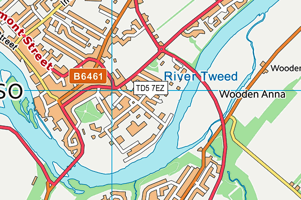 TD5 7EZ map - OS VectorMap District (Ordnance Survey) TD5 7EZ map - OS VectorMap District (Ordnance Survey)