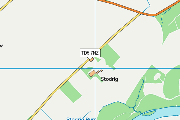 TD5 7NZ map - OS VectorMap District (Ordnance Survey) TD5 7NZ map - OS VectorMap District (Ordnance Survey)