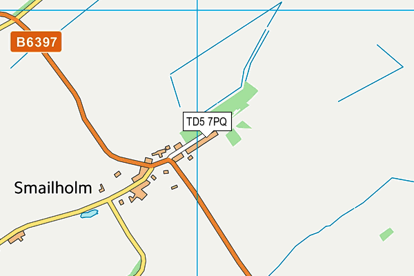TD5 7PQ map - OS VectorMap District (Ordnance Survey) TD5 7PQ map - OS VectorMap District (Ordnance Survey)