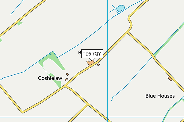 TD5 7QY map - OS VectorMap District (Ordnance Survey) TD5 7QY map - OS VectorMap District (Ordnance Survey)