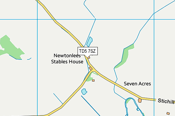 TD5 7SZ map - OS VectorMap District (Ordnance Survey) TD5 7SZ map - OS VectorMap District (Ordnance Survey)