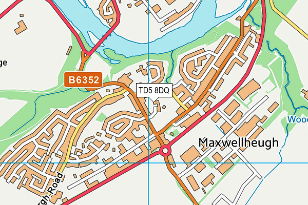 TD5 8DQ map - OS VectorMap District (Ordnance Survey)