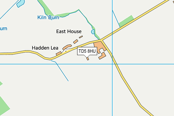 TD5 8HU map - OS VectorMap District (Ordnance Survey) TD5 8HU map - OS VectorMap District (Ordnance Survey)