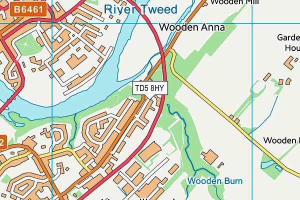 TD5 8HY map - OS VectorMap District (Ordnance Survey) TD5 8HY map - OS VectorMap District (Ordnance Survey)