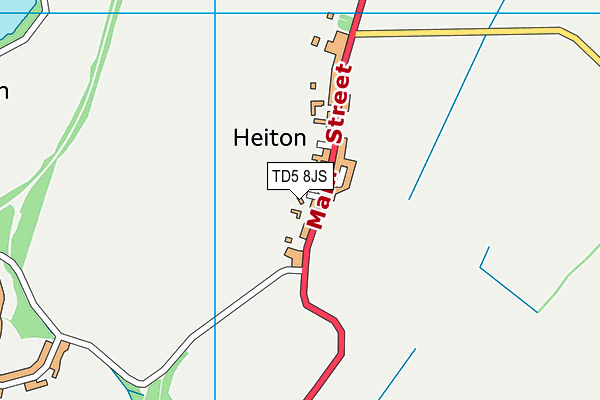 TD5 8JS map - OS VectorMap District (Ordnance Survey) TD5 8JS map - OS VectorMap District (Ordnance Survey)