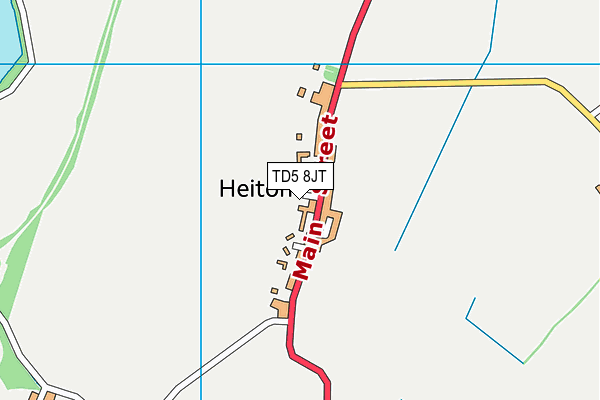 TD5 8JT map - OS VectorMap District (Ordnance Survey) TD5 8JT map - OS VectorMap District (Ordnance Survey)