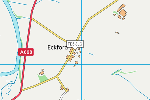 TD5 8LG map - OS VectorMap District (Ordnance Survey) TD5 8LG map - OS VectorMap District (Ordnance Survey)