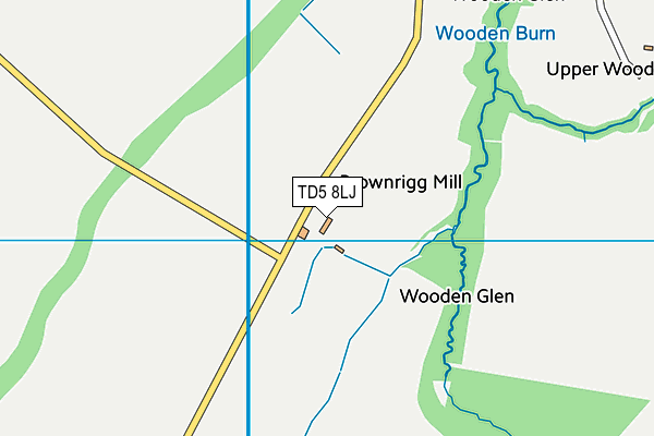 TD5 8LJ map - OS VectorMap District (Ordnance Survey) TD5 8LJ map - OS VectorMap District (Ordnance Survey)