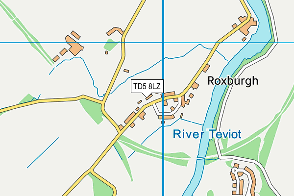 TD5 8LZ map - OS VectorMap District (Ordnance Survey) TD5 8LZ map - OS VectorMap District (Ordnance Survey)