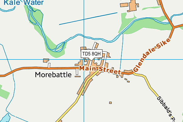TD5 8QH map - OS VectorMap District (Ordnance Survey) TD5 8QH map - OS VectorMap District (Ordnance Survey)