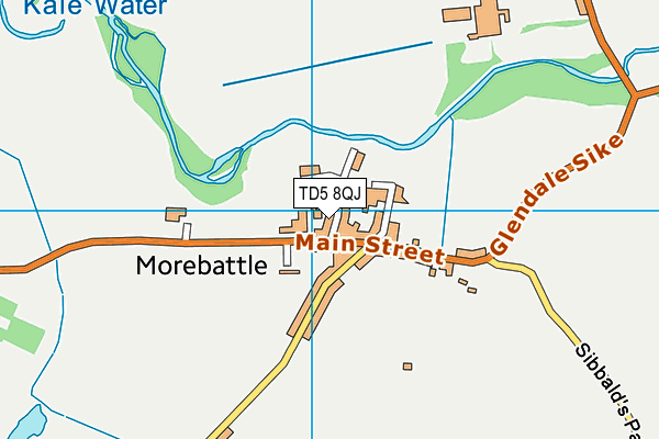 TD5 8QJ map - OS VectorMap District (Ordnance Survey) TD5 8QJ map - OS VectorMap District (Ordnance Survey)