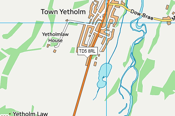 TD5 8RL map - OS VectorMap District (Ordnance Survey) TD5 8RL map - OS VectorMap District (Ordnance Survey)