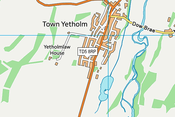 TD5 8RP map - OS VectorMap District (Ordnance Survey) TD5 8RP map - OS VectorMap District (Ordnance Survey)