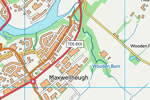 TD5 8XX map - OS VectorMap District (Ordnance Survey) TD5 8XX map - OS VectorMap District (Ordnance Survey)