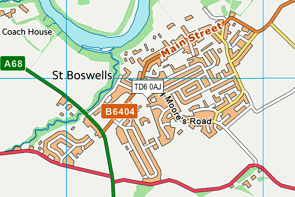 TD6 0AJ map - OS VectorMap District (Ordnance Survey) TD6 0AJ map - OS VectorMap District (Ordnance Survey)