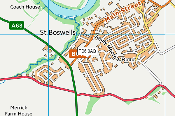 TD6 0AQ map - OS VectorMap District (Ordnance Survey) TD6 0AQ map - OS VectorMap District (Ordnance Survey)