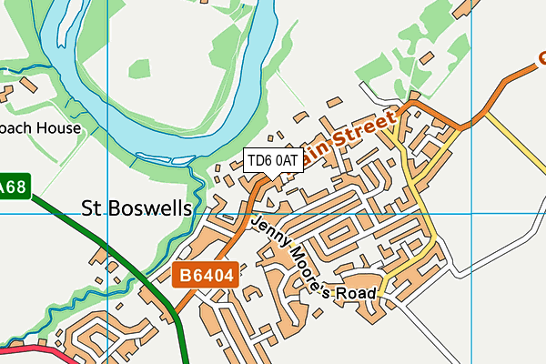 TD6 0AT map - OS VectorMap District (Ordnance Survey) TD6 0AT map - OS VectorMap District (Ordnance Survey)