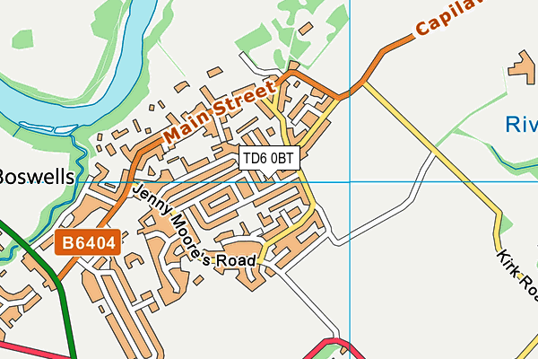 TD6 0BT map - OS VectorMap District (Ordnance Survey) TD6 0BT map - OS VectorMap District (Ordnance Survey)