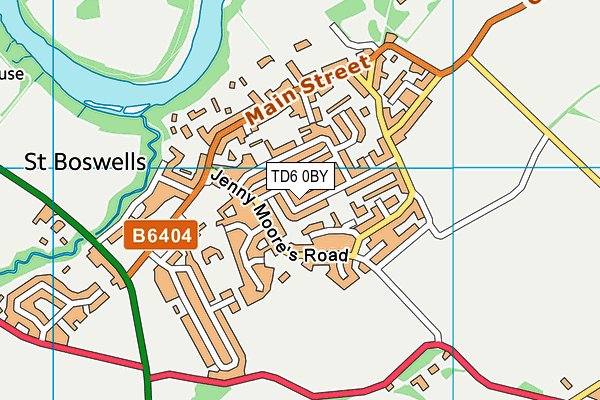 TD6 0BY map - OS VectorMap District (Ordnance Survey) TD6 0BY map - OS VectorMap District (Ordnance Survey)