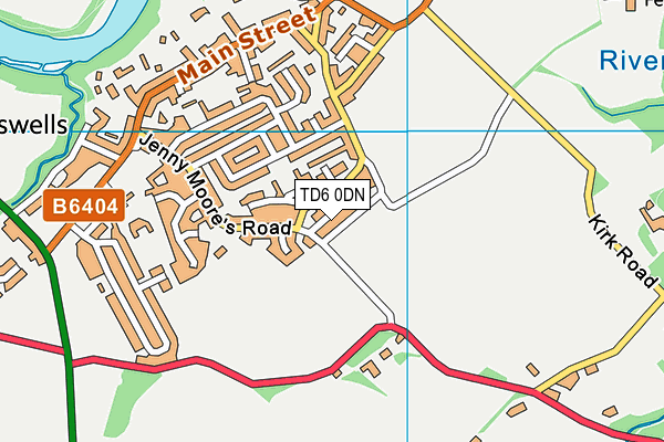 TD6 0DN map - OS VectorMap District (Ordnance Survey) TD6 0DN map - OS VectorMap District (Ordnance Survey)