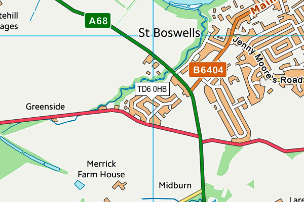 TD6 0HB map - OS VectorMap District (Ordnance Survey) TD6 0HB map - OS VectorMap District (Ordnance Survey)