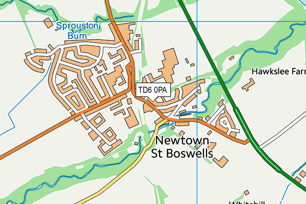 TD6 0PA map - OS VectorMap District (Ordnance Survey) TD6 0PA map - OS VectorMap District (Ordnance Survey)