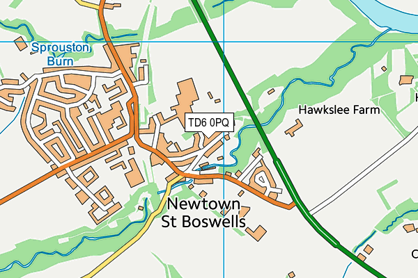 TD6 0PQ map - OS VectorMap District (Ordnance Survey) TD6 0PQ map - OS VectorMap District (Ordnance Survey)