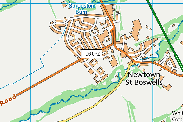 TD6 0PZ map - OS VectorMap District (Ordnance Survey) TD6 0PZ map - OS VectorMap District (Ordnance Survey)