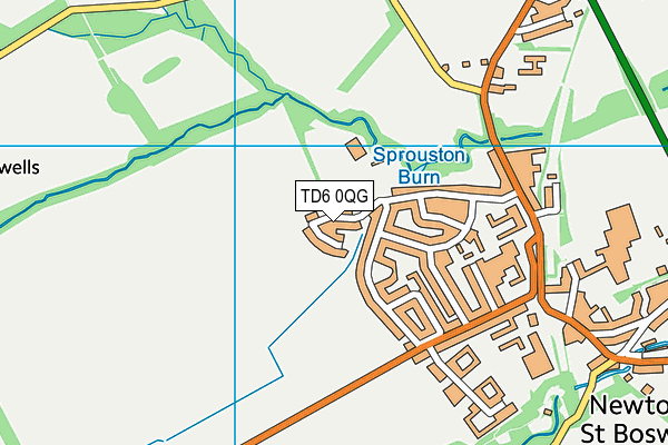 TD6 0QG map - OS VectorMap District (Ordnance Survey) TD6 0QG map - OS VectorMap District (Ordnance Survey)