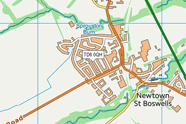 TD6 0QH map - OS VectorMap District (Ordnance Survey) TD6 0QH map - OS VectorMap District (Ordnance Survey)