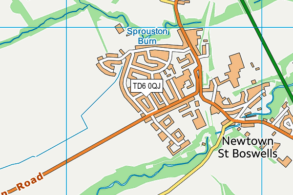 TD6 0QJ map - OS VectorMap District (Ordnance Survey) TD6 0QJ map - OS VectorMap District (Ordnance Survey)