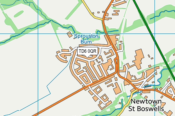 TD6 0QR map - OS VectorMap District (Ordnance Survey) TD6 0QR map - OS VectorMap District (Ordnance Survey)