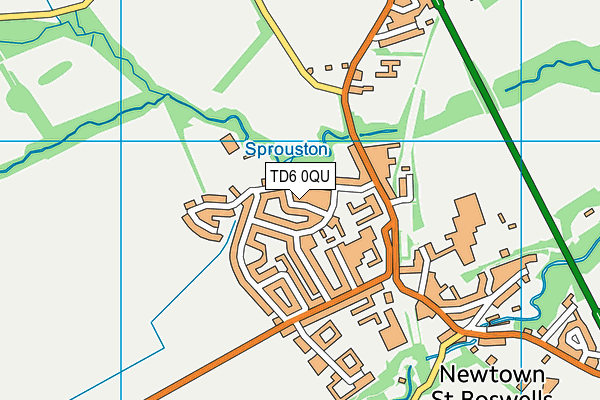 TD6 0QU map - OS VectorMap District (Ordnance Survey) TD6 0QU map - OS VectorMap District (Ordnance Survey)